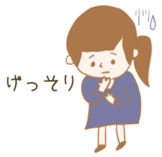 Pregnant woman & Baby of the stomach sticker #5436510