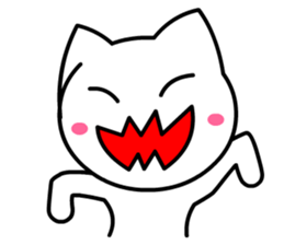 Tomo's Cute Cat White 2 (English) sticker #5437194
