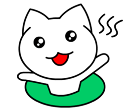 Tomo's Cute Cat White 2 (English) sticker #5437199