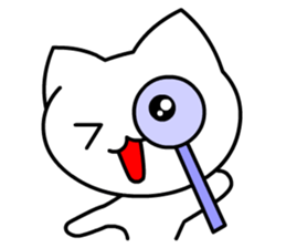 Tomo's Cute Cat White 2 (English) sticker #5437200