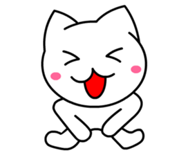 Tomo's Cute Cat White 2 (English) sticker #5437201