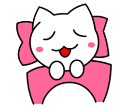 Tomo's Cute Cat White 2 (English) sticker #5437207