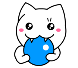 Tomo's Cute Cat White 2 (English) sticker #5437208