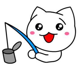 Tomo's Cute Cat White 2 (English) sticker #5437209