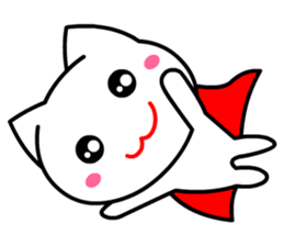 Tomo's Cute Cat White 2 (English) sticker #5437211