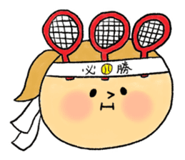 The tennis girl "LOVE" sticker #5437295