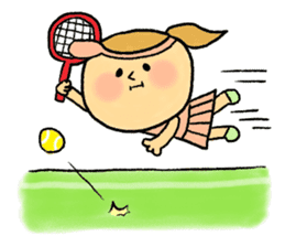 The tennis girl "LOVE" sticker #5437297