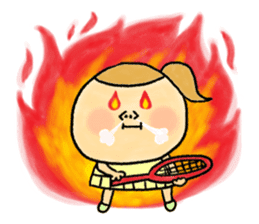 The tennis girl "LOVE" sticker #5437299