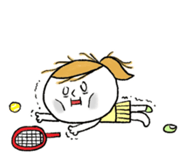 The tennis girl "LOVE" sticker #5437304