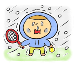 The tennis girl "LOVE" sticker #5437314