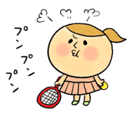 The tennis girl "LOVE" sticker #5437322