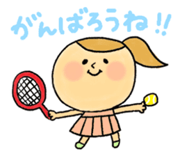 The tennis girl "LOVE" sticker #5437324