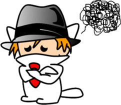 Hatter of cat-3 sticker #5437742