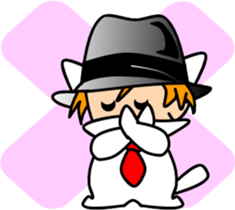 Hatter of cat-3 sticker #5437751