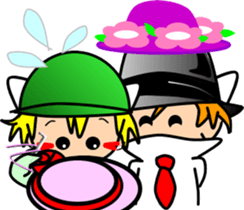 Hatter of cat-3 sticker #5437756