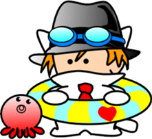 Hatter of cat-3 sticker #5437760