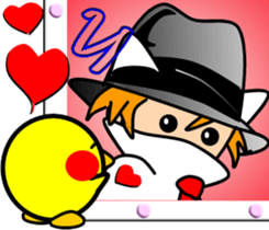 Hatter of cat-3 sticker #5437770