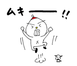 White child & White dog sticker #5437872