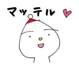 White child & White dog sticker #5437874