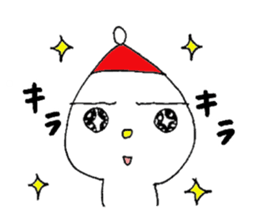 White child & White dog sticker #5437882