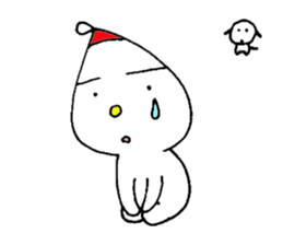 White child & White dog sticker #5437883