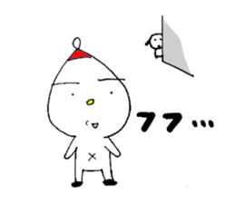 White child & White dog sticker #5437890