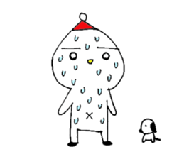 White child & White dog sticker #5437896