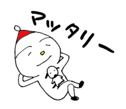 White child & White dog sticker #5437897