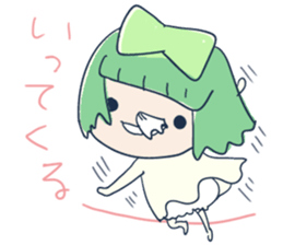 Tissue-chan&Koyori-chan by peco sticker #5437986