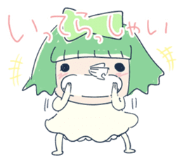 Tissue-chan&Koyori-chan by peco sticker #5437987