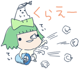 Tissue-chan&Koyori-chan by peco sticker #5437990