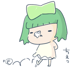 Tissue-chan&Koyori-chan by peco sticker #5437991