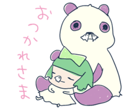 Tissue-chan&Koyori-chan by peco sticker #5438007