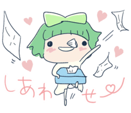 Tissue-chan&Koyori-chan by peco sticker #5438014