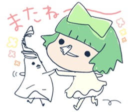 Tissue-chan&Koyori-chan by peco sticker #5438015