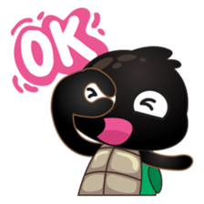 Cobie, the black turtle sticker #5438674