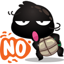 Cobie, the black turtle sticker #5438675