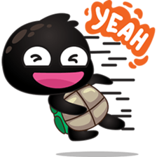 Cobie, the black turtle sticker #5438677