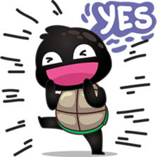 Cobie, the black turtle sticker #5438678