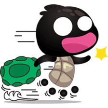 Cobie, the black turtle sticker #5438679