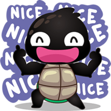 Cobie, the black turtle sticker #5438691