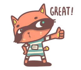 Raccoon Prisoner Gustav sticker #5438700