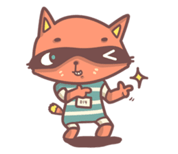Raccoon Prisoner Gustav sticker #5438701