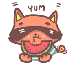 Raccoon Prisoner Gustav sticker #5438704