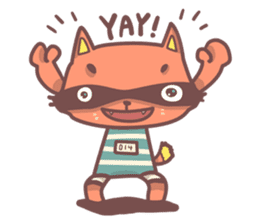 Raccoon Prisoner Gustav sticker #5438705