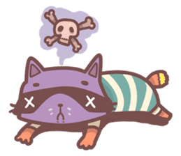 Raccoon Prisoner Gustav sticker #5438708