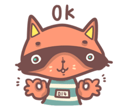 Raccoon Prisoner Gustav sticker #5438711