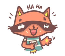 Raccoon Prisoner Gustav sticker #5438714