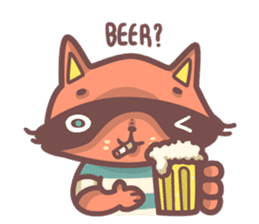 Raccoon Prisoner Gustav sticker #5438717