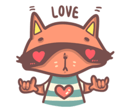 Raccoon Prisoner Gustav sticker #5438719